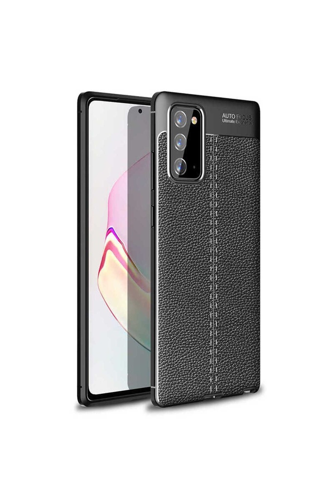 [RNZ-TA41555] Samsung Galaxy Note 20 Uyumlu Kılıf Zore Niss Silikon Kapak (Siyah)