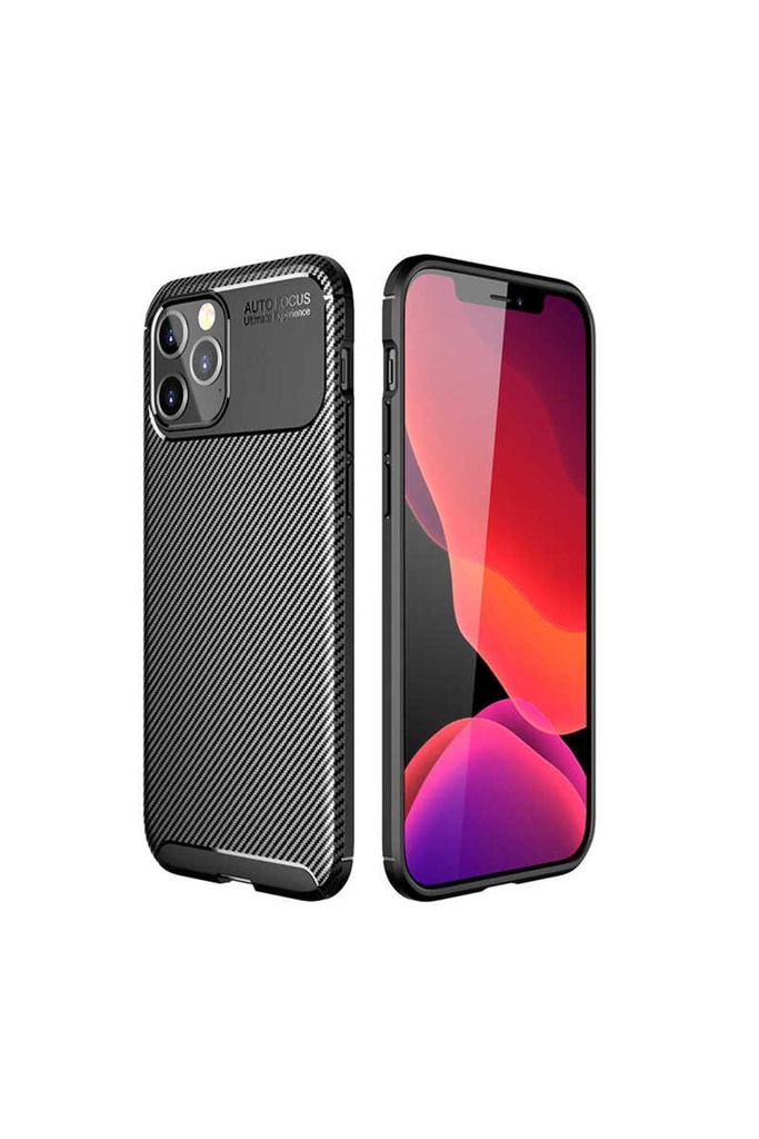 [RNZ-TA41614] Apple iPhone 12 Pro Max Uyumlu Kılıf Zore Negro Silikon Kapak (Siyah)