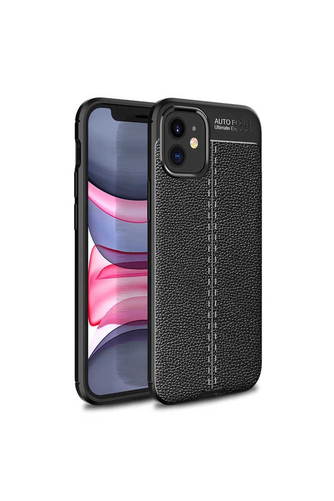 [RNZ-TA41651] Apple iPhone 12 Uyumlu Kılıf Zore Niss Silikon Kapak (Siyah)