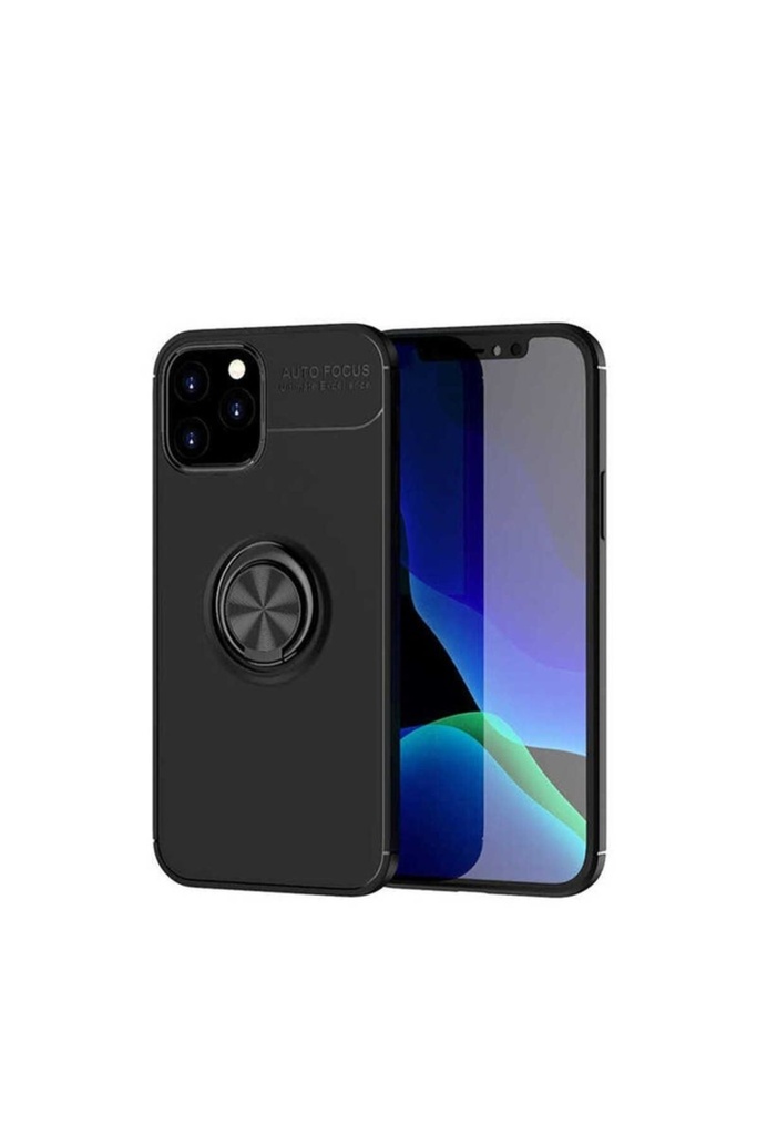 [RNZ-TA41683] Apple iPhone 12 Pro Max Uyumlu Kılıf Zore Ravel Silikon Kapak (Siyah)