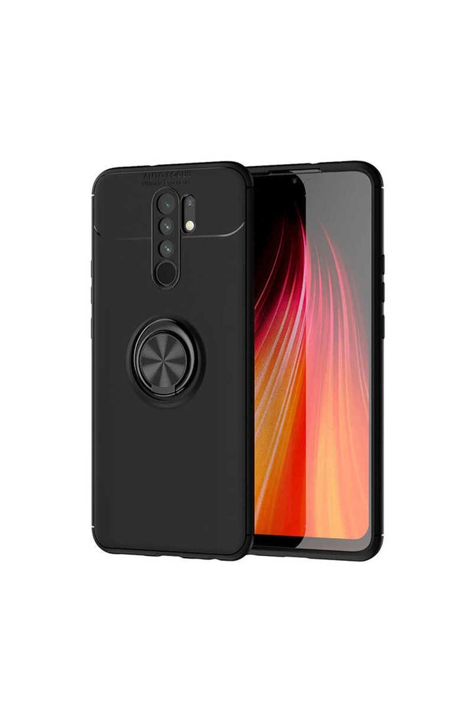 [RNZ-TA41689] Xiaomi Redmi 9 Uyumlu Kılıf Zore Ravel Silikon Kapak (Siyah)