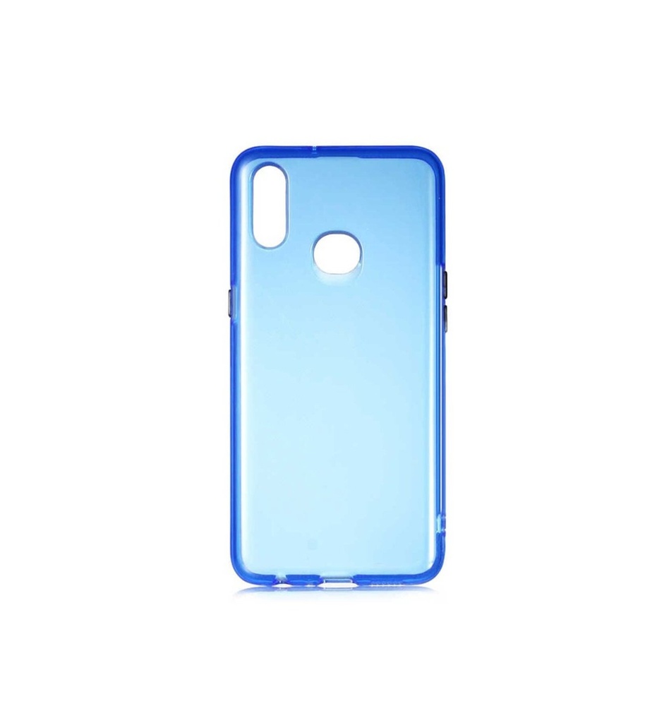 [RNZ-TA41786] Samsung Galaxy A10S Uyumlu Kılıf Zore Bistro Kapak (Mavi)