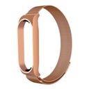 Xiaomi Mi Band 5 Uyumlu Kordon Hasır Metal Mıknatıslı Örgü Zore KRD-01 Kayış