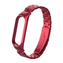 Xiaomi Mi Band 5 Uyumlu Kordon Paslanmaz Metal Baklalı Tasarım KRD-04 Kayış