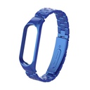 Xiaomi Mi Band 5 Uyumlu Kordon Paslanmaz Metal Baklalı Tasarım KRD-04 Kayış