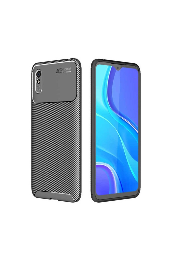 [RNZ-TA42265] Xiaomi Redmi 9A Uyumlu Kılıf Zore Negro Silikon Kapak (Siyah)