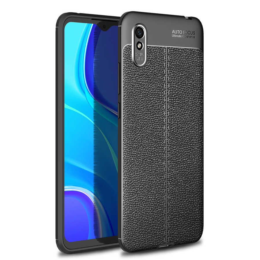 [RNZ-TA42266] Xiaomi Redmi 9A Uyumlu Kılıf Zore Niss Silikon Kapak (Siyah)