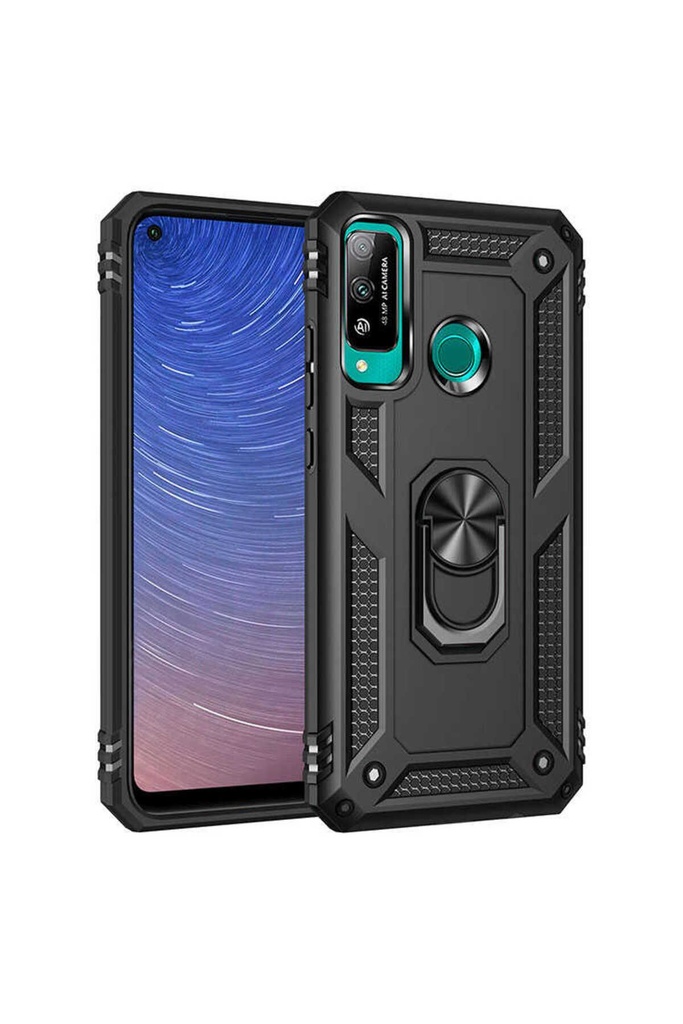 [RNZ-TA42281] Huawei P40 Lite E Uyumlu Kılıf Zore Vega Kapak (Siyah)