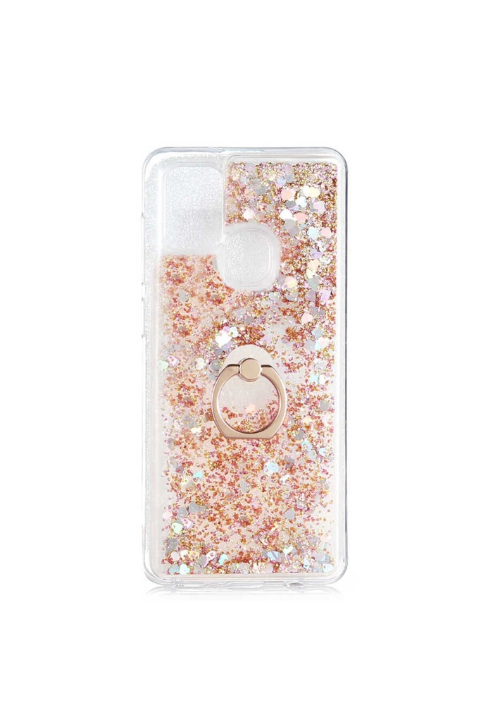 [RNZ-TA42394] Samsung Galaxy A21S Uyumlu Kılıf Zore Milce Kapak (Gold)