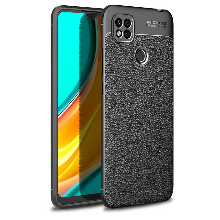 [RNZ-TA42607] Xiaomi Redmi 9C Uyumlu Kılıf Zore Niss Silikon Kapak (Siyah)