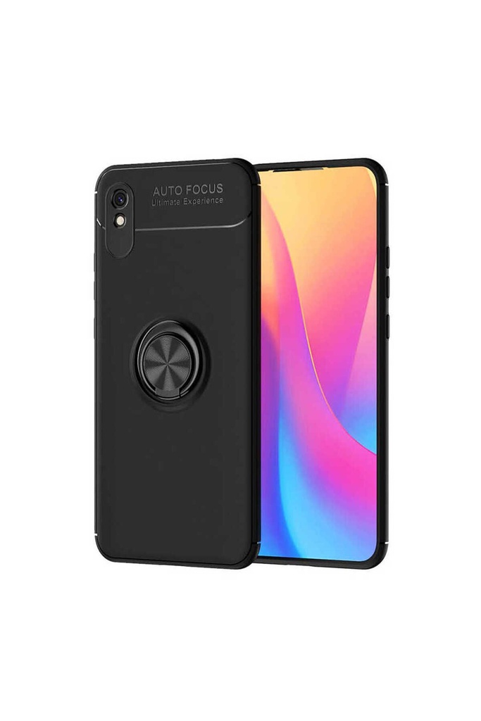 [RNZ-TA42615] Xiaomi Redmi 9A Uyumlu Kılıf Zore Ravel Silikon Kapak (Siyah)