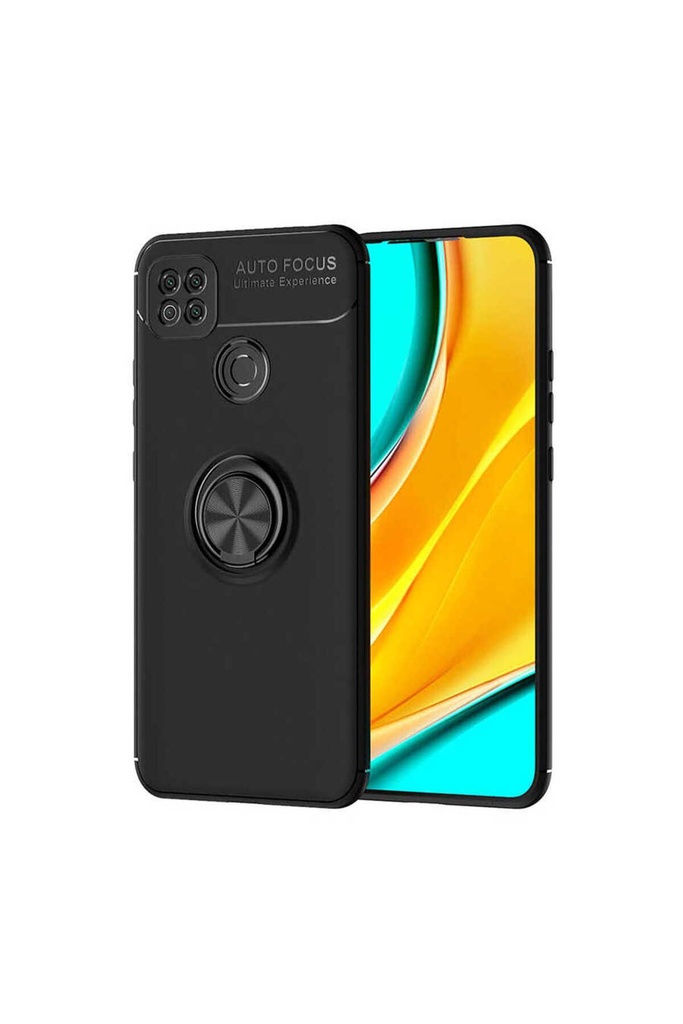 [RNZ-TA42621] Xiaomi Redmi 9C Uyumlu Kılıf Zore Ravel Silikon Kapak (Siyah)