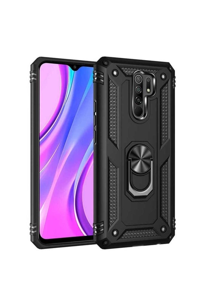 [RNZ-TA42643] Xiaomi Redmi 9 Uyumlu Kılıf Zore Vega Kapak (Siyah)