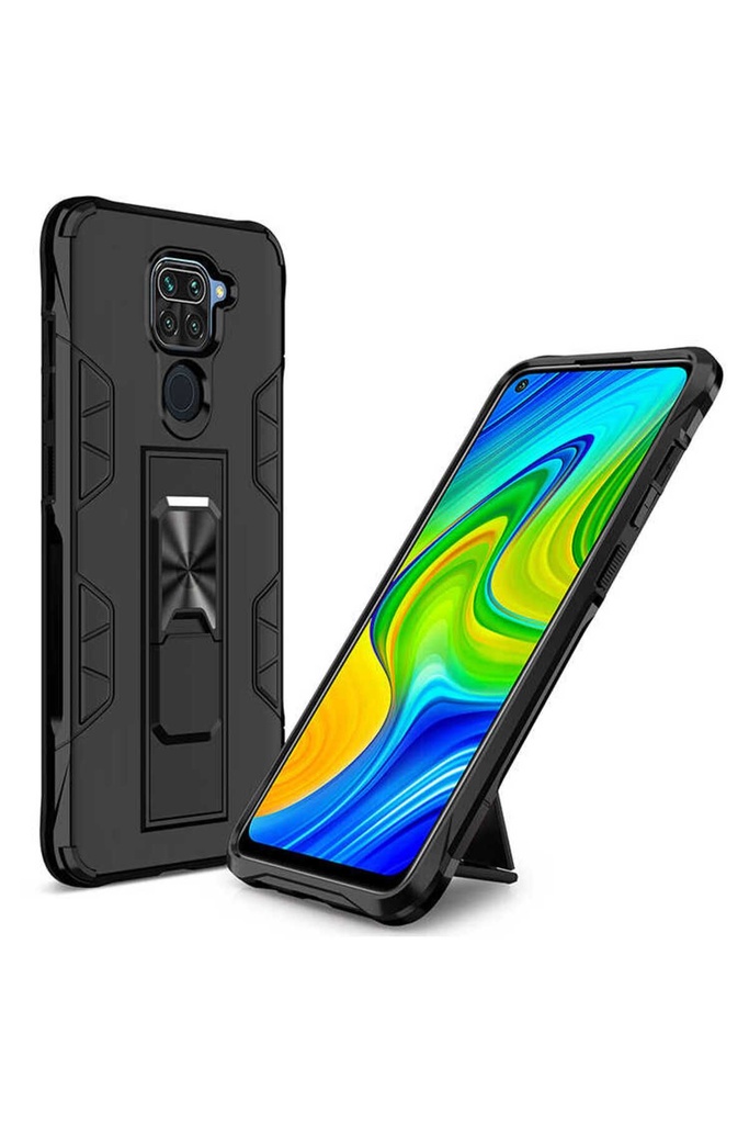 [RNZ-TA42699] Xiaomi Redmi Note 9 Uyumlu Kılıf Zore Volve Kapak (Siyah)