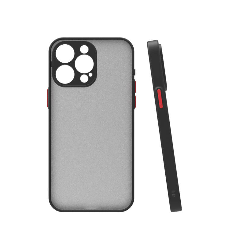 [RNZ-TA96672] Apple iPhone 15 Pro Max Uyumlu Kılıf Zore Hux Kapak (Siyah)