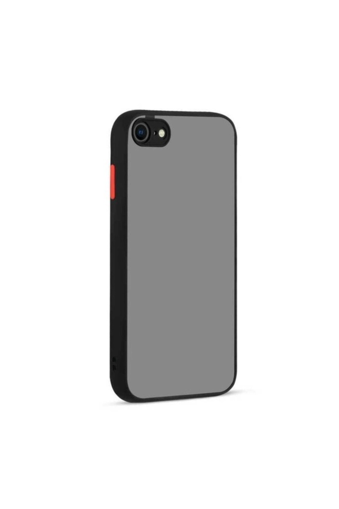 [RNZ-TA42957] Apple iPhone 8 Uyumlu Kılıf Zore Hux Kapak (Siyah)