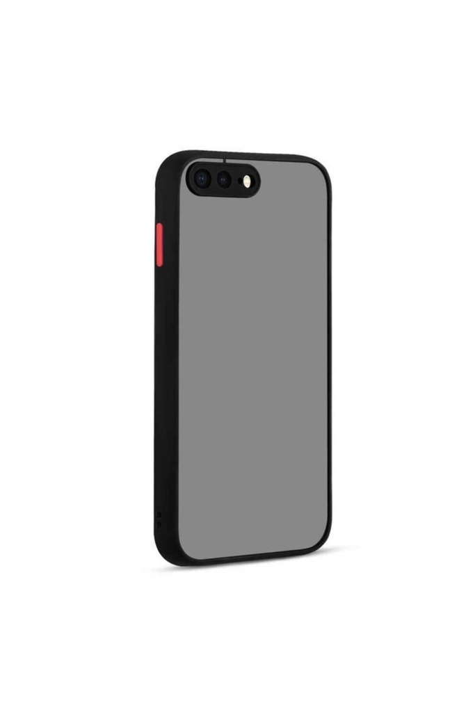 [RNZ-TA42965] Apple iPhone 7 Plus Uyumlu Kılıf Zore Hux Kapak (Siyah)