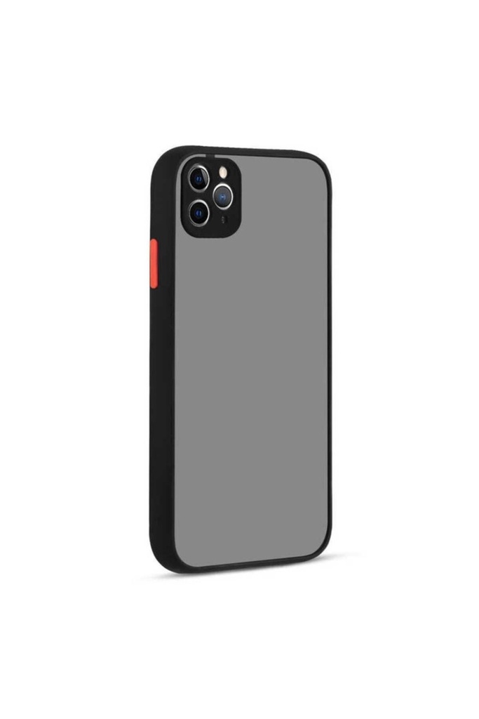 [RNZ-TA43029] Apple iPhone 11 Pro Max Uyumlu Kılıf Zore Hux Kapak (Siyah)