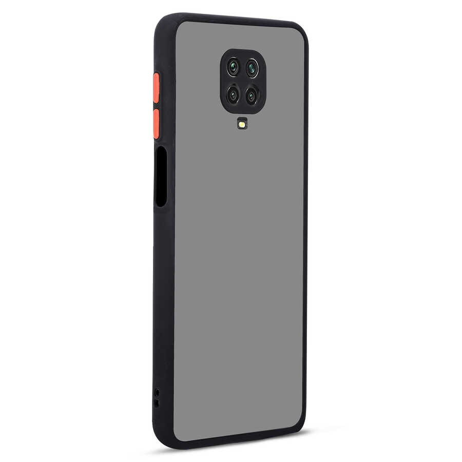 [RNZ-TA43069] Xiaomi Redmi Note 9S Uyumlu Kılıf Zore Hux Kapak (Siyah)