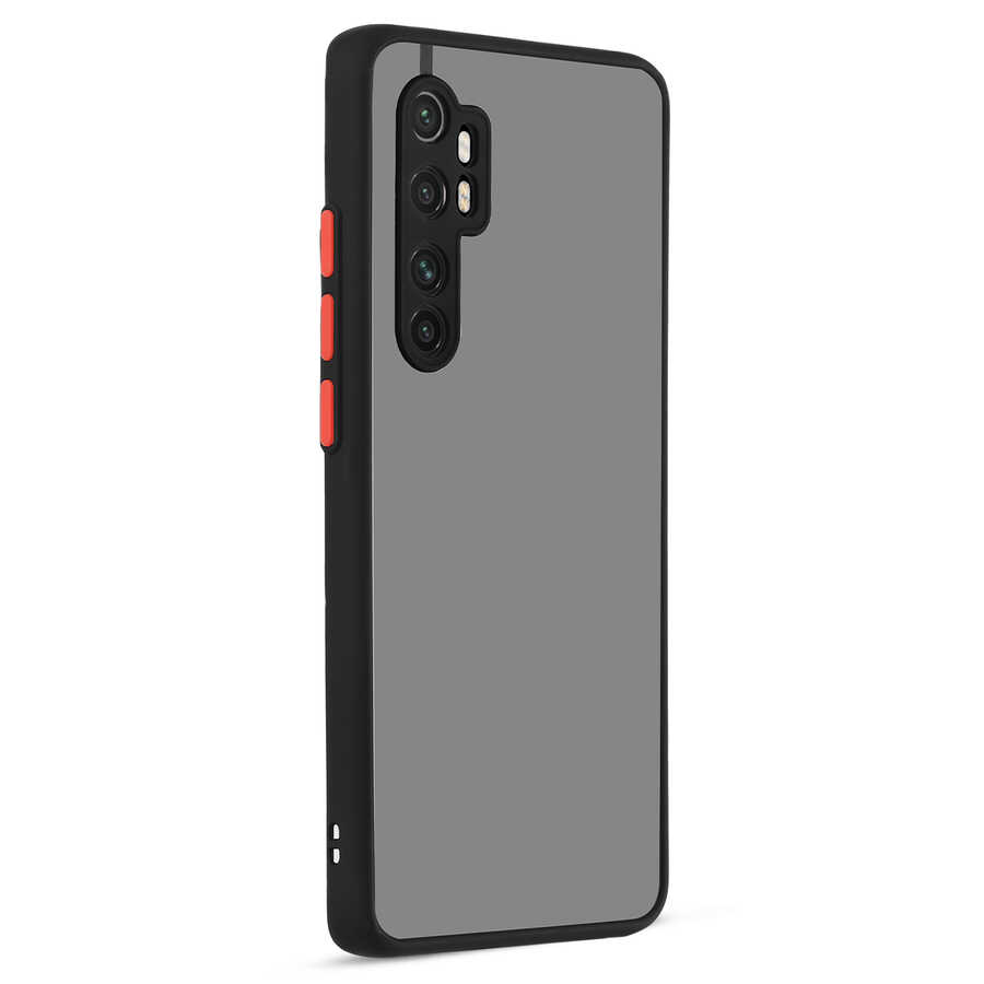 [RNZ-TA43077] Xiaomi Mi Note 10 Lite Uyumlu Kılıf Zore Hux Kapak (Siyah)