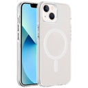 Apple iPhone 15 Plus Uyumlu Kılıf Zore M-safe Şarj Özellikli Buzlu Transparan C-Pro Sert Kapak
