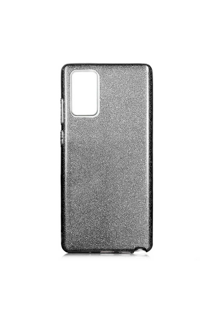 [RNZ-TA43298] Samsung Galaxy Note 20 Ultra Uyumlu Kılıf Zore Shining Silikon (Siyah)