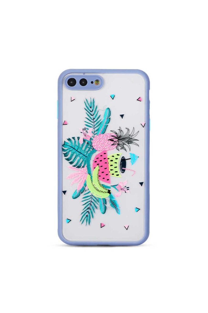 [RNZ-TA43342] Apple iPhone 7 Plus Uyumlu Kılıf Zore Fily Kapak (Mor)