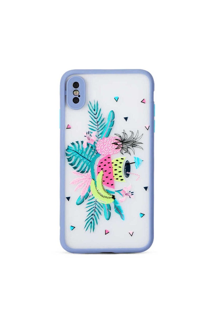 [RNZ-TA43362] Apple iPhone XS Max Uyumlu Kılıf Zore Fily Kapak (Mor)
