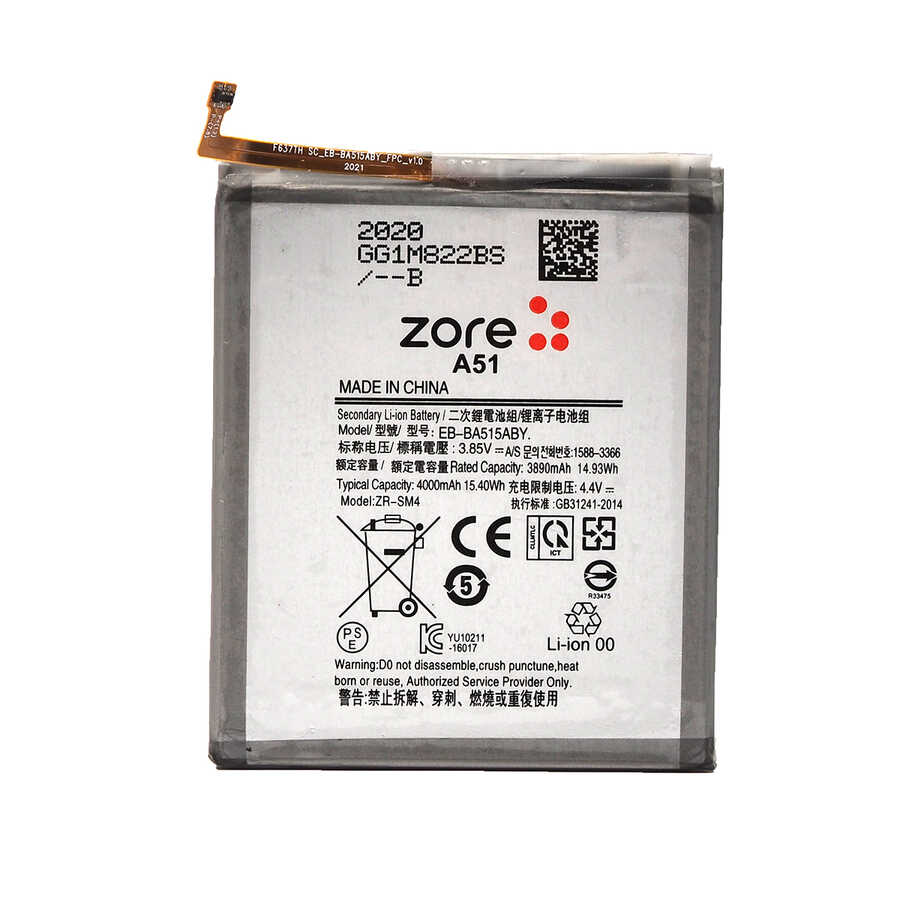 [RNZ-T14668] Samsung Galaxy A51 Uyumlu Zore Tam Orjinal Batarya