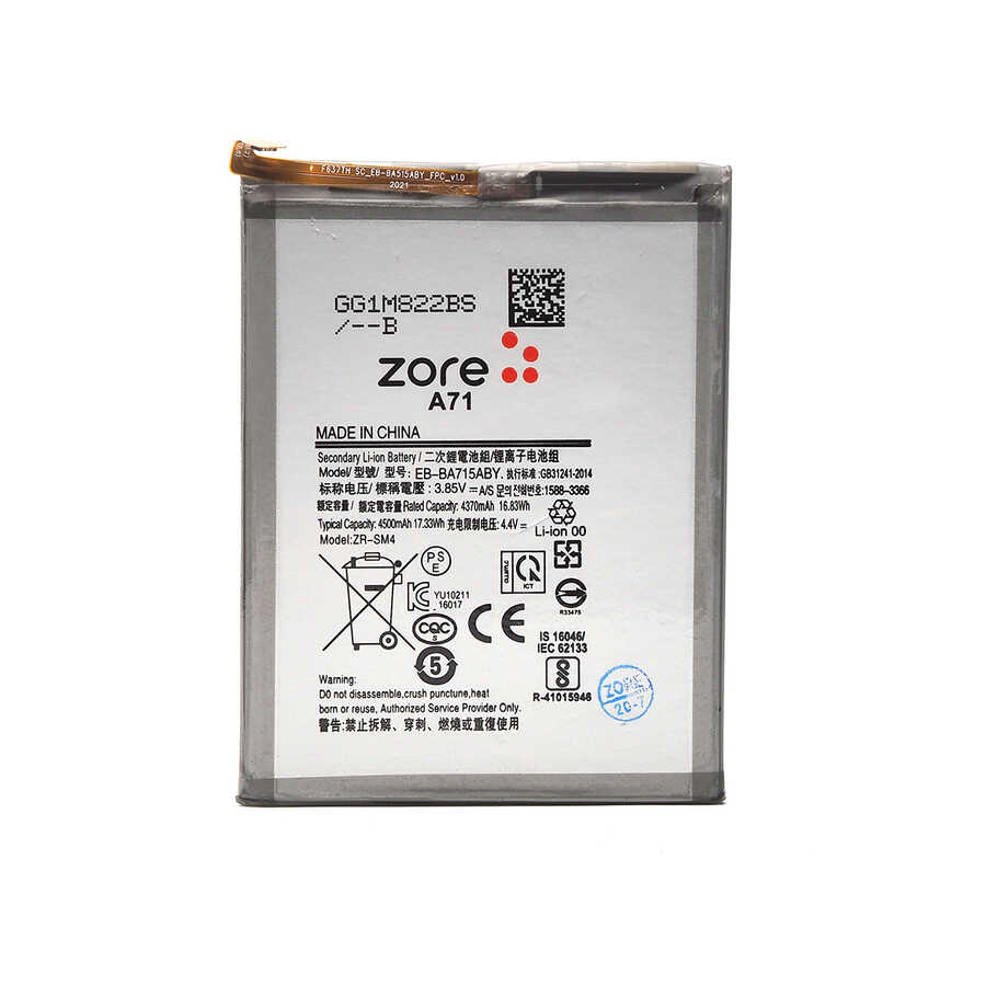 [RNZ-T14669] Samsung Galaxy A71 Uyumlu Zore Tam Orjinal Batarya