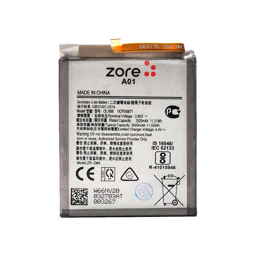 [RNZ-T14670] Samsung Galaxy A01 Uyumlu Zore Tam Orjinal Batarya