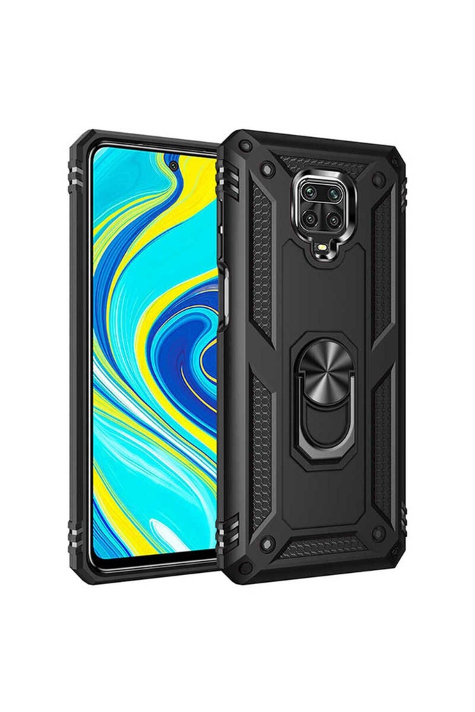 [RNZ-TA43475] Xiaomi Redmi Note 9 Pro Uyumlu Kılıf Zore Vega Kapak (Siyah)