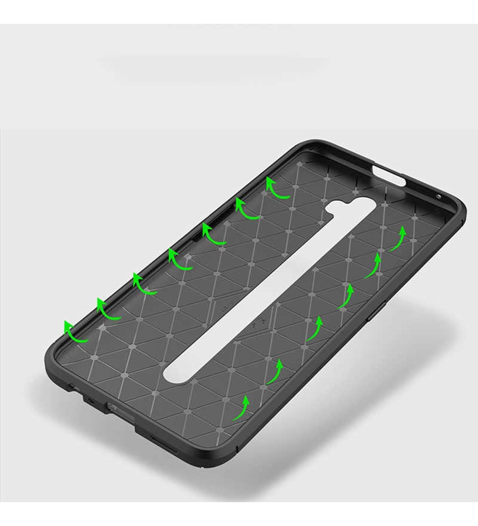 Oppo Reno 2Z Uyumlu Kılıf Zore Negro Silikon Kapak