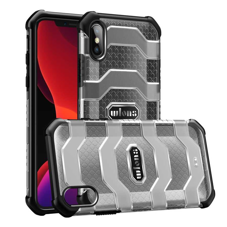 [RNZ-TA44083] Apple iPhone X Uyumlu Kılıf Wlons Mit Kapak (Siyah)