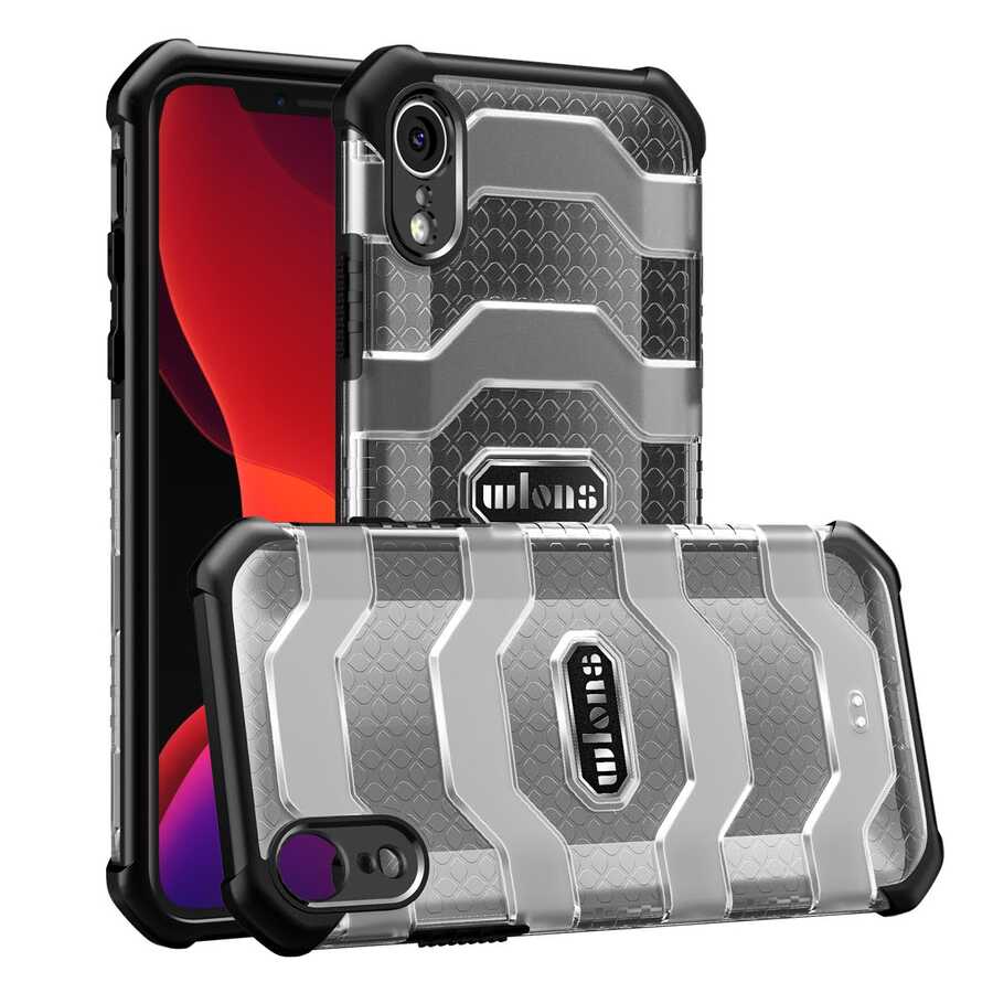 [RNZ-TA44093] Apple iPhone XR Uyumlu Kılıf Wlons Mit Kapak (Siyah)