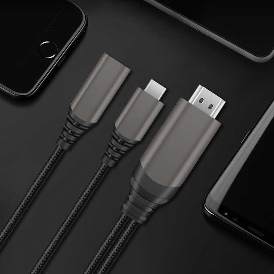 [RNZ-TA44615] Wiwu X10 Type-C to HDMI Kablo