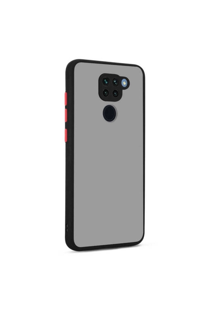 [RNZ-TA44706] Xiaomi Redmi Note 9 Uyumlu Kılıf Zore Hux Kapak (Siyah)