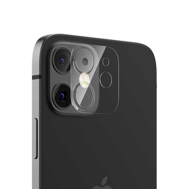 [RNZ-TA45009] Apple iPhone 12 Uyumlu Benks Soft Kamera Lens Koruyucu Cam