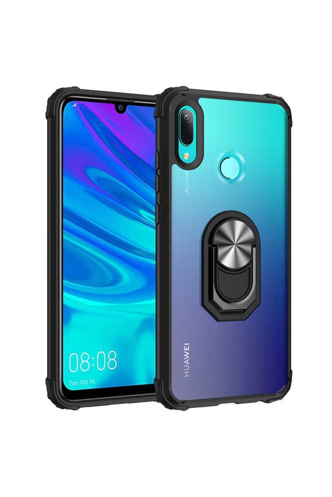 [RNZ-TA45116] Huawei Y6 2019 Uyumlu Kılıf Zore Mola Kapak (Siyah)