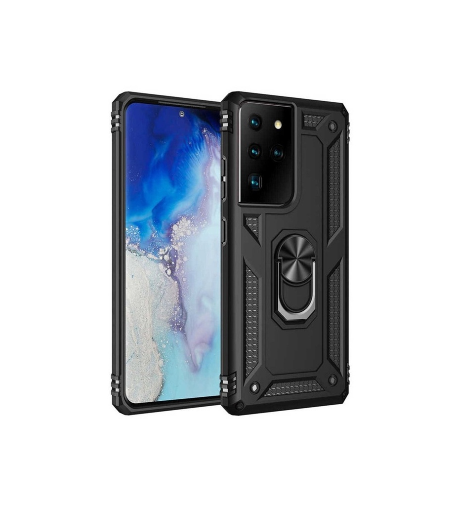 [RNZ-TA49762] Samsung Galaxy S21 Ultra Uyumlu Kılıf Zore Vega Kapak (Siyah)
