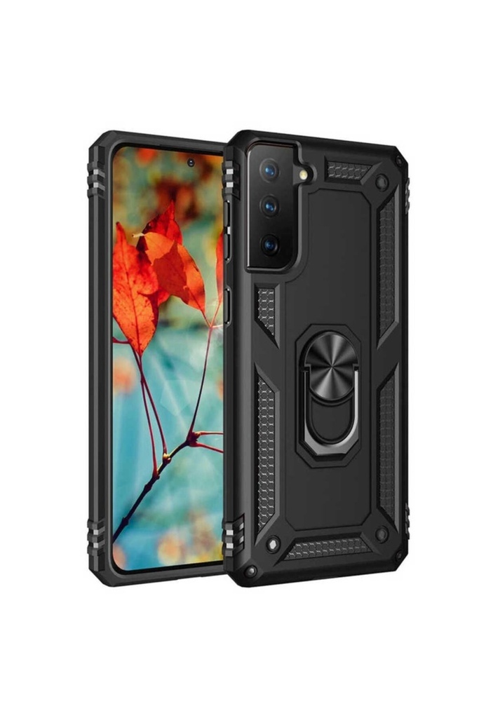 [RNZ-TA49756] Samsung Galaxy S21 Plus Uyumlu Kılıf Zore Vega Kapak (Siyah)