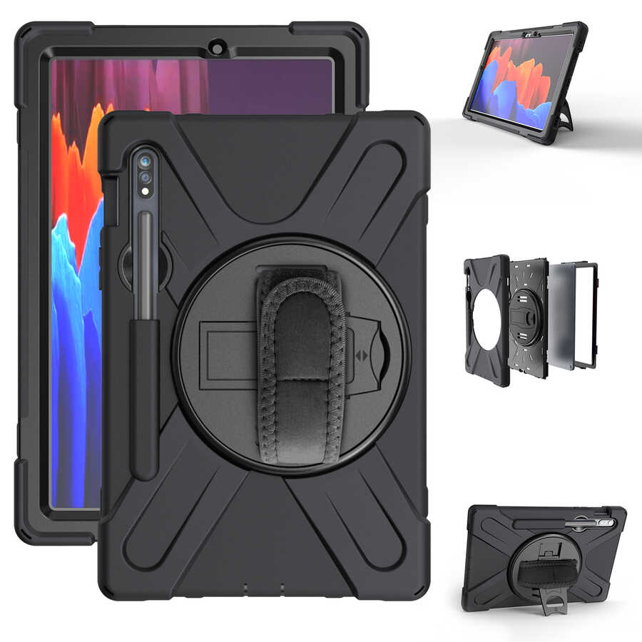 [RNZ-TA45337] Samsung Galaxy Tab S7 Plus T970 Uyumlu Kılıf Zore Defender Tablet Silikon