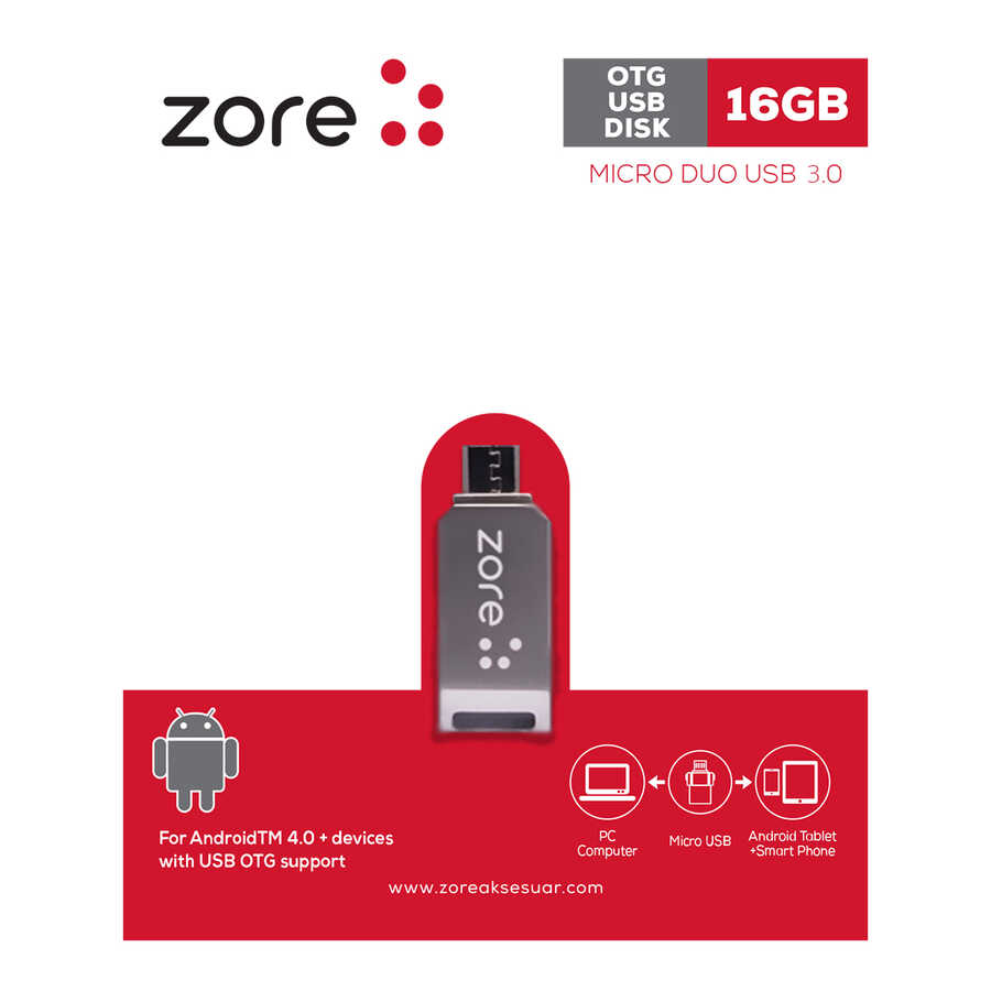 [RNZ-T15140] Zore 3.0 Micro Metal OTG 16 GB