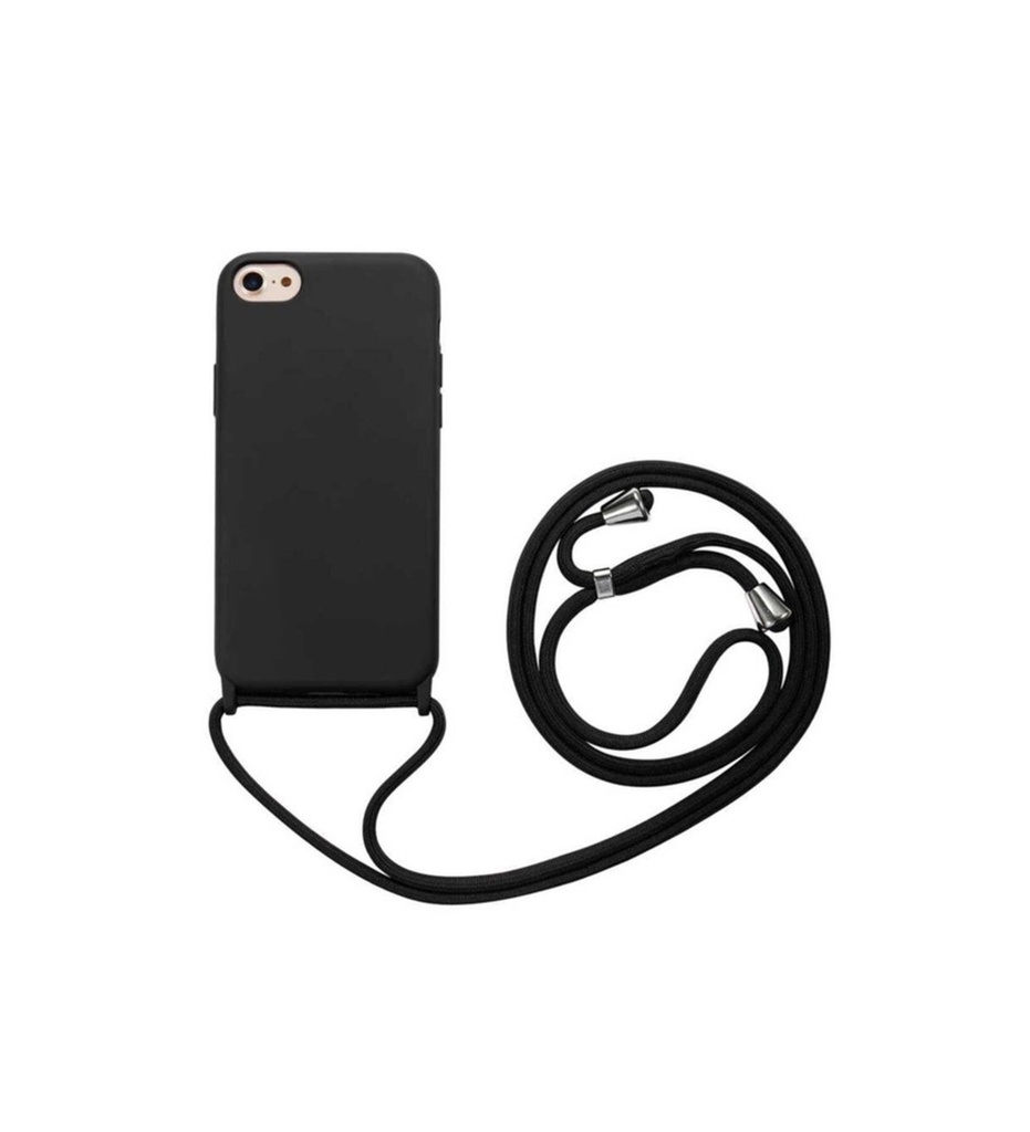 [RNZ-TA45358] Apple iPhone SE 2020 Uyumlu Kılıf Zore Ropi Kapak (Siyah)