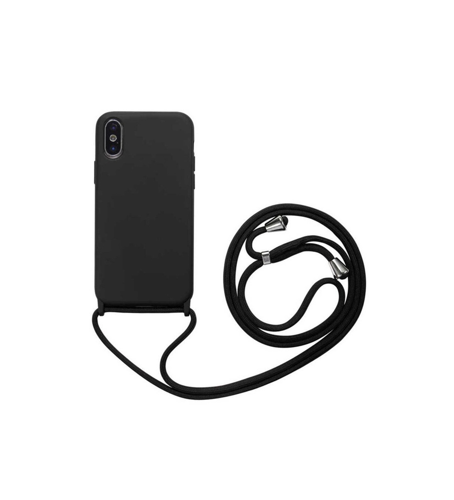 [RNZ-TA45379] Apple iPhone X Uyumlu Kılıf Zore Ropi Kapak (Siyah)