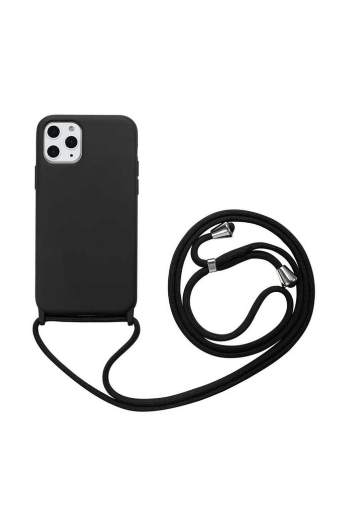 [RNZ-TA45414] Apple iPhone 11 Pro Uyumlu Kılıf Zore Ropi Kapak (Siyah)