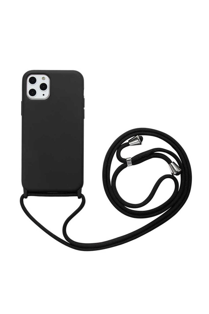 [RNZ-TA45421] Apple iPhone 11 Pro Max Uyumlu Kılıf Zore Ropi Kapak (Siyah)