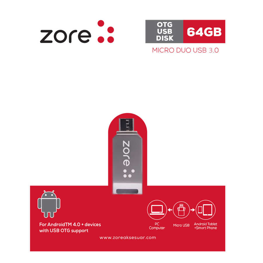 [RNZ-T15142] Zore 3.0 Micro Metal OTG 64 GB