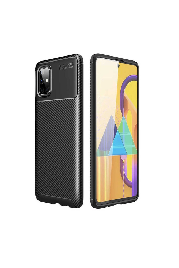 [RNZ-TA45522] Samsung Galaxy M51 Uyumlu Kılıf Zore Negro Silikon Kapak (Siyah)