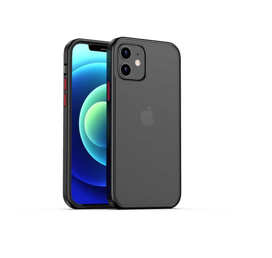 [RNZ-TA45714] Apple iPhone 12 Mini Uyumlu Kılıf Benks Magic Smooth Drop Resistance Kapak (Siyah)